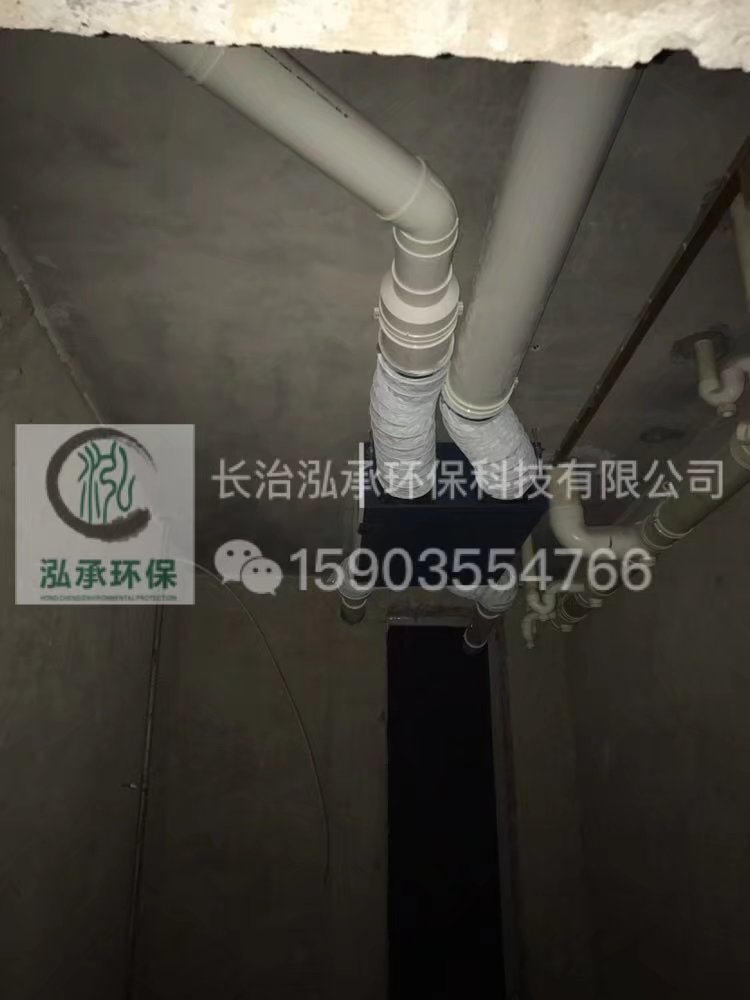 侯堡沁芳苑小区新风系统安装完毕